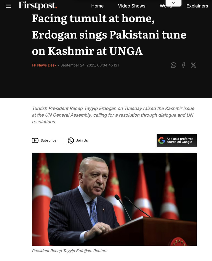 Cumhurbaşkanı Erdoğan'ın sözleri Hindistan'ı ayağa kaldırdı - Resim : 1