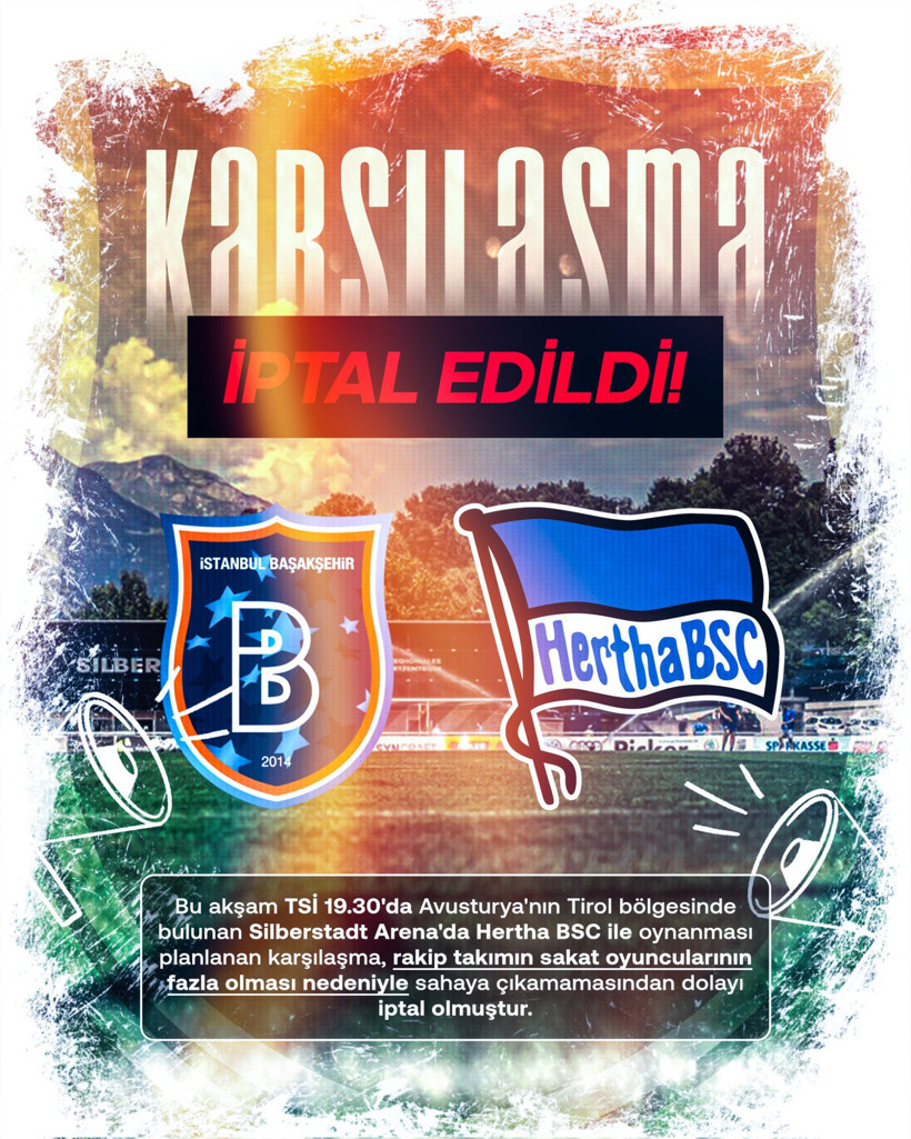 Rakipte futbolcu kalmadı, Başakşehir'in maçı iptal edildi - Resim : 1