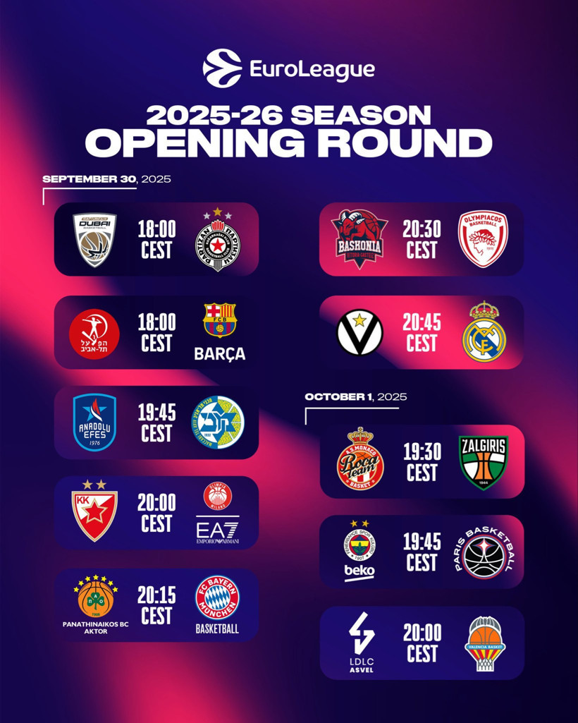 Euroleague'de derbi tarihleri açıklandı - Resim : 1