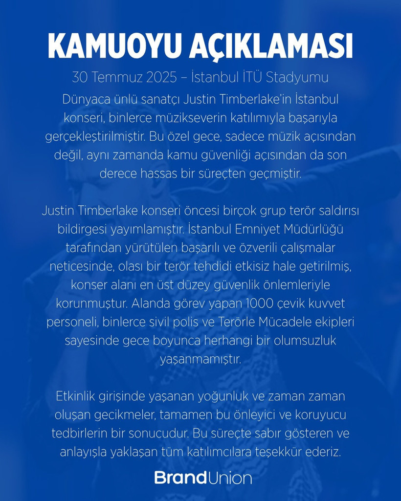 Justin Timberlake konserinde terör alarmı: Gecikmenin nedeni ortaya çıktı - Resim : 2
