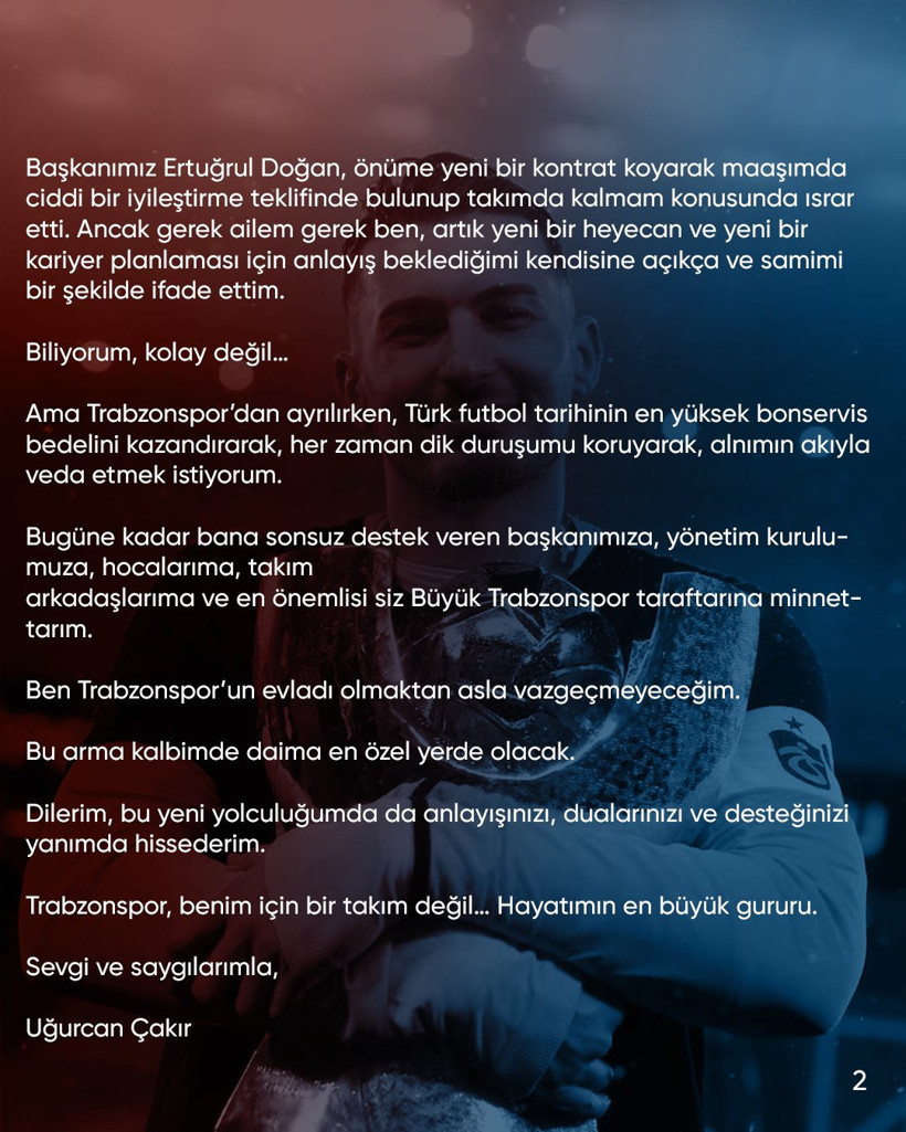 Uğurcan Çakır, Galatasaray'da: Türk futbol tarihinin en pahalı ikinci transferi - Resim : 2