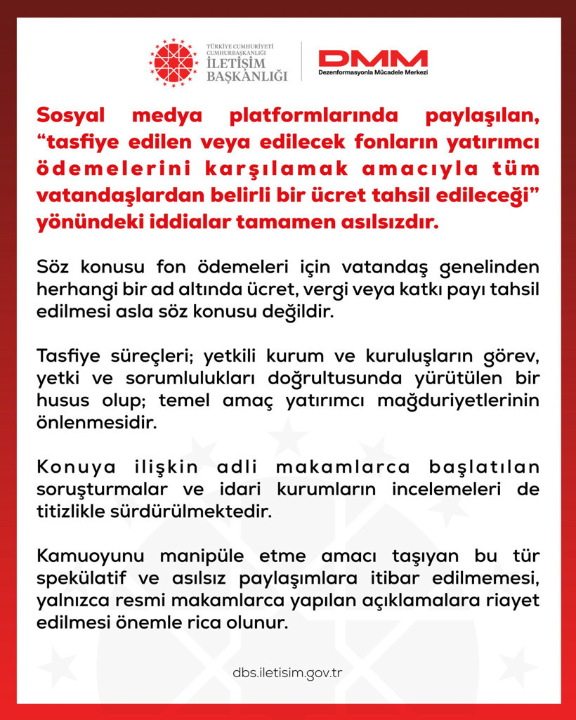 Dezenformasyonla M&uuml;cadele Merkezi fonda parası olanlara s&ouml;ylenen yalanı a&ccedil;ıkladı - Resim : 3