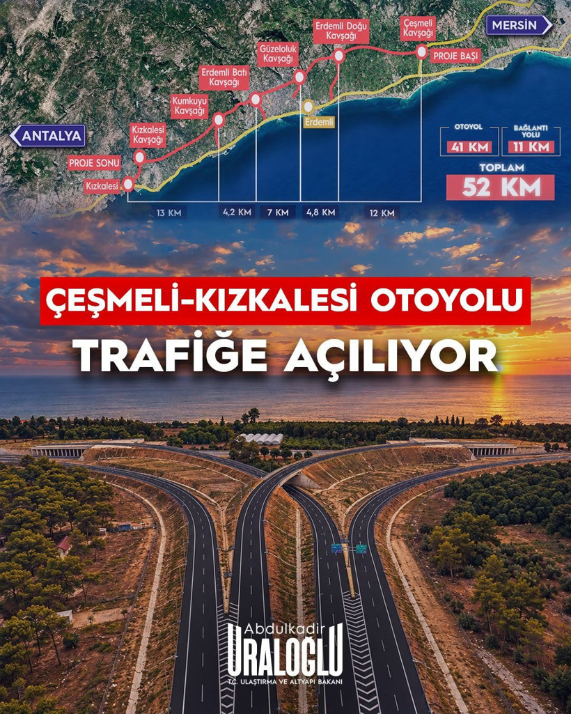 2,5 saatlik yolu 18 dakikaya düşürecek otoyol açılıyor! Tarih belli oldu - Resim : 1