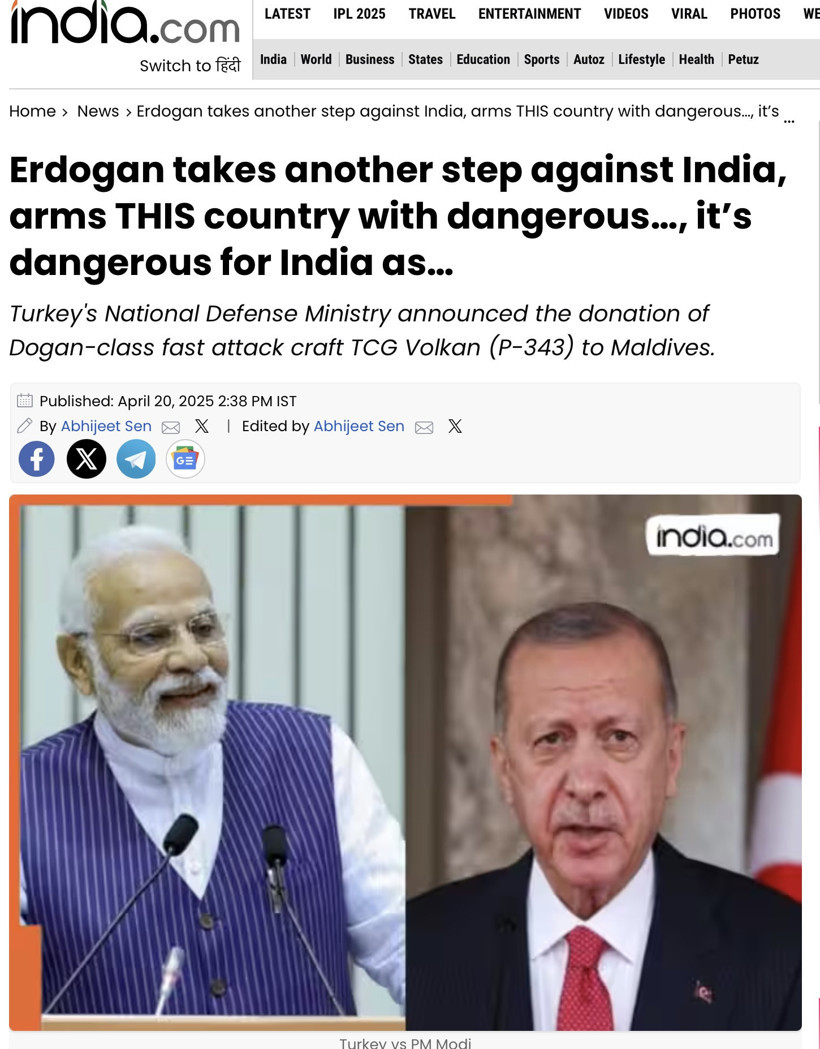 Türkiye'nin hibesi Hindistan'ı ayağa kaldırdı: Erdoğan'ı eleştirdiler - Resim : 1