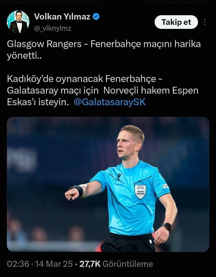 Fenerbahçe'yi yakarken Galatasaraylılar dalga geçmişti: O hakem tanıdık çıktı - Resim : 8