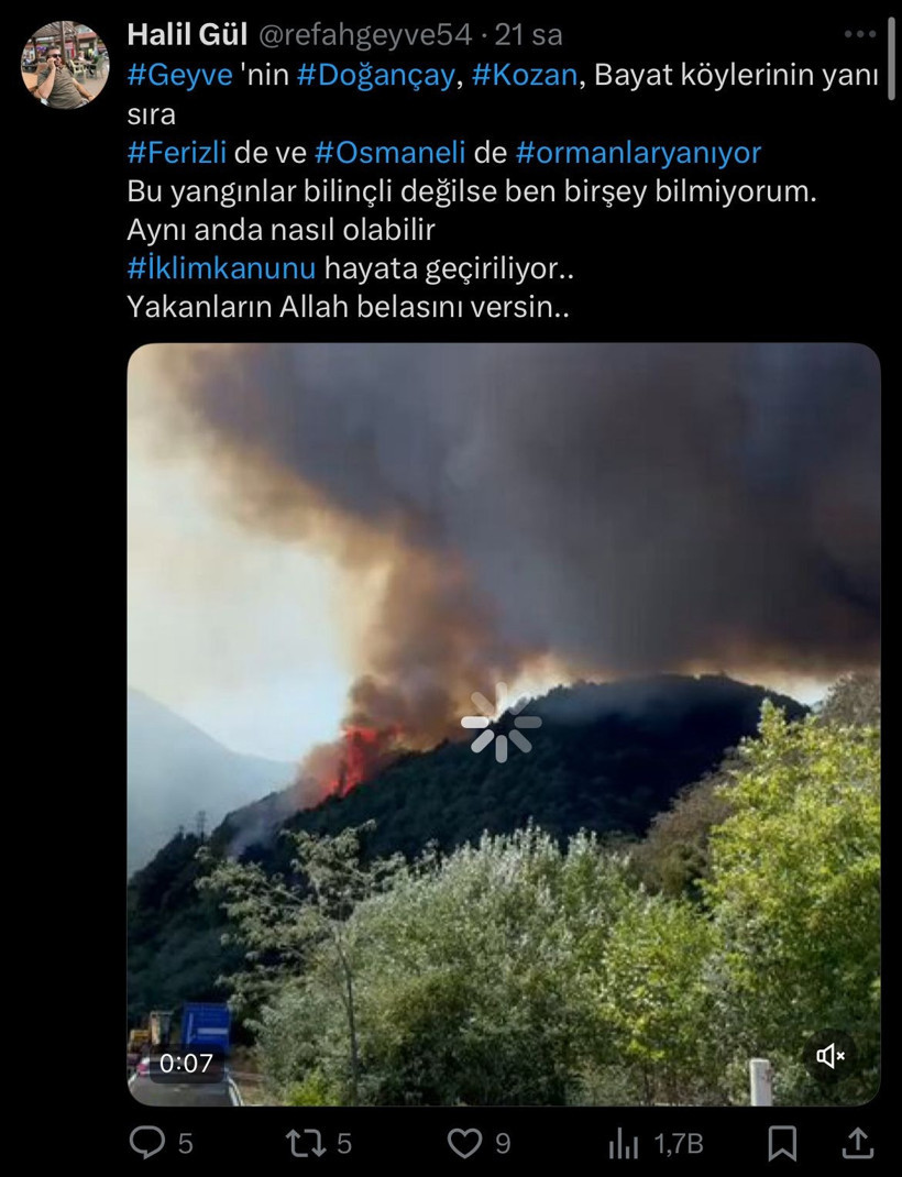 "Yangınlar bilinçli çıkarılıyor" diyen meclis üyesine gözaltı - Resim : 1