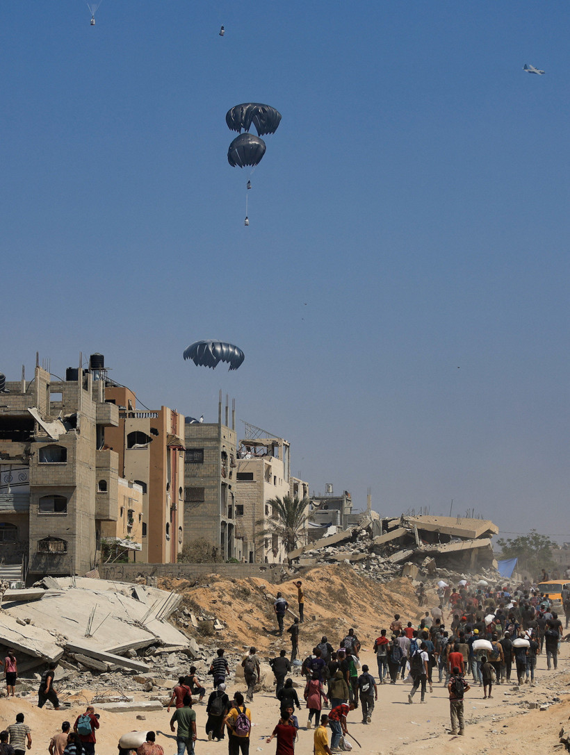 Gazze'ye havadan insani yardım yapıldı - Resim : 3