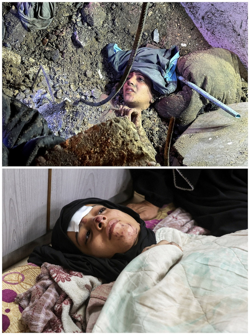 Genç kadın İsrail'in vurduğu binanın altında kaldı - Resim : 3