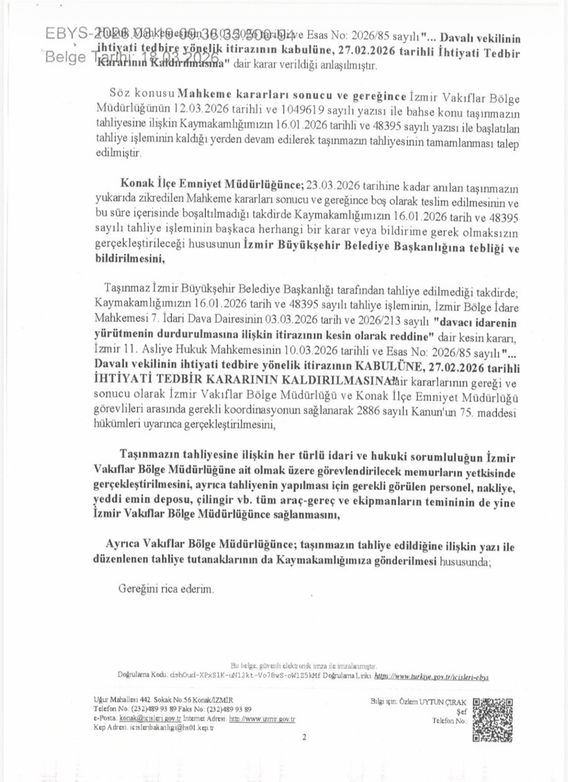 Cemil Tugay'dan Meslek Fabrikası için tahliye emrine tepki: Yapmayın, etmeyin - Resim : 1