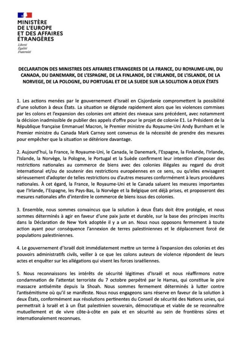 12 ülkeden İsrail’e yaptırım. Ticaret yasaklandı - Resim : 1