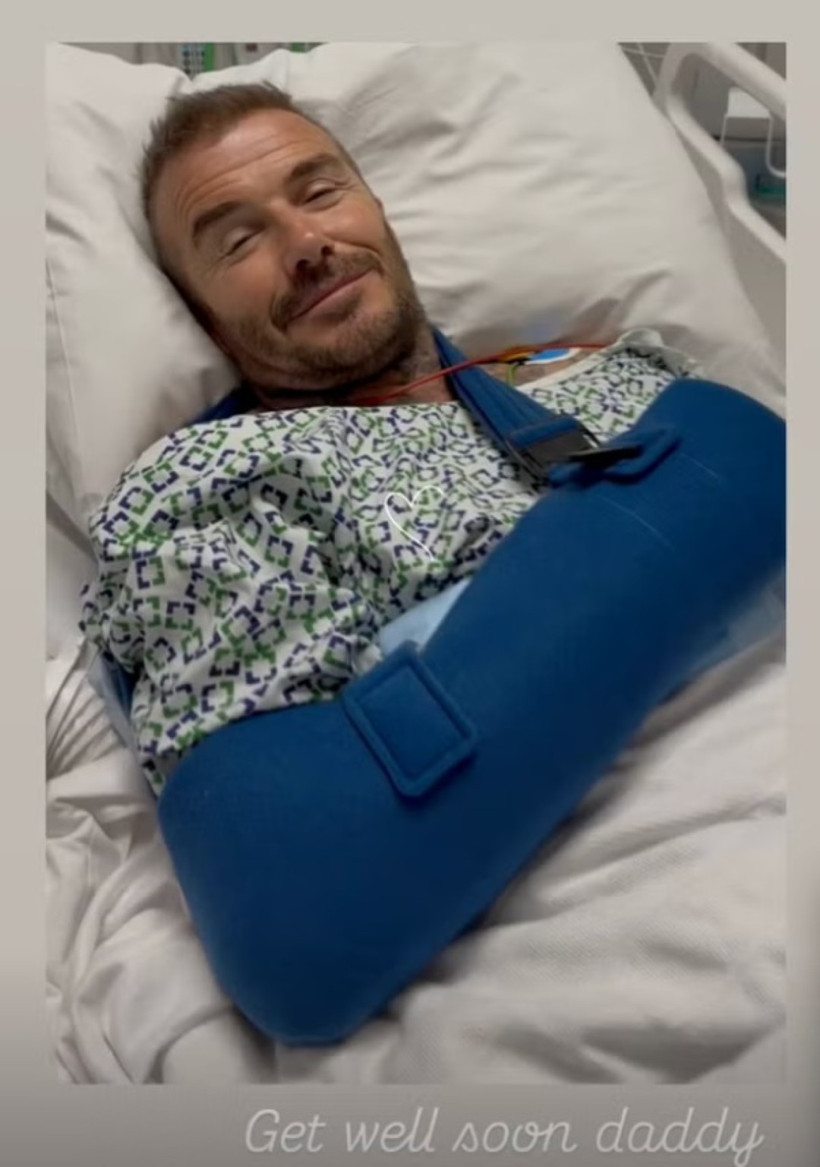 Şövalye Beckham hastaneye kaldırıldı - Resim : 1