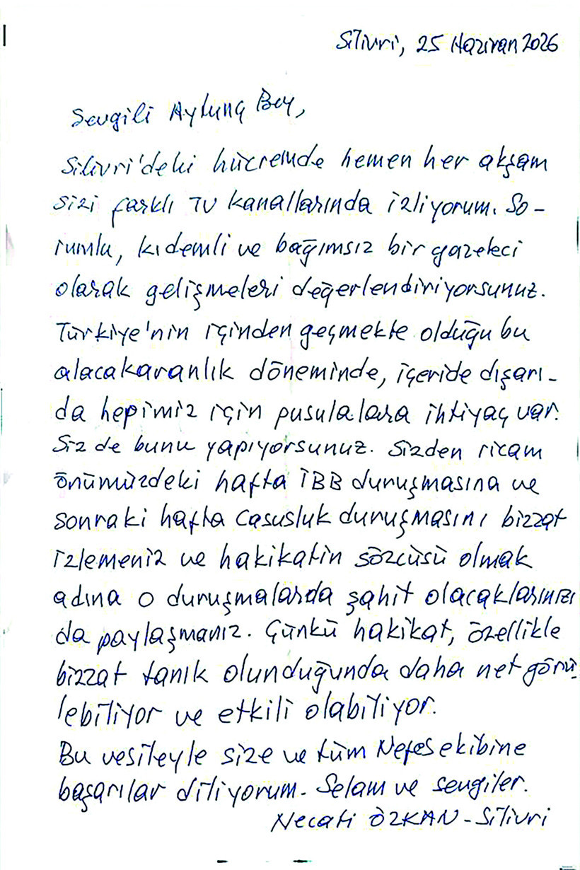 Cezaevinden &uuml;&ccedil; mektup - Resim : 1
