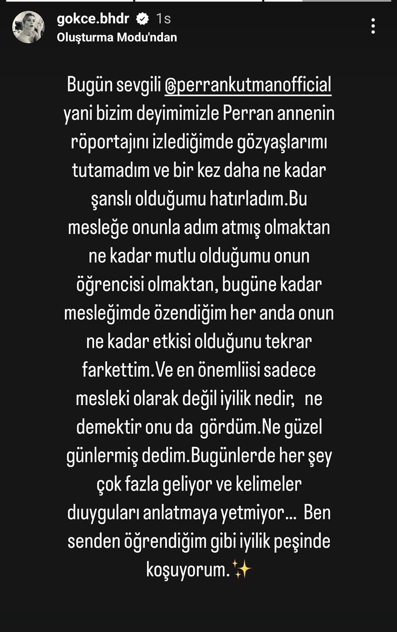 Perran Kutman'ın övgüsü Gökçe Bahadır'ı ağlattı - Resim : 1