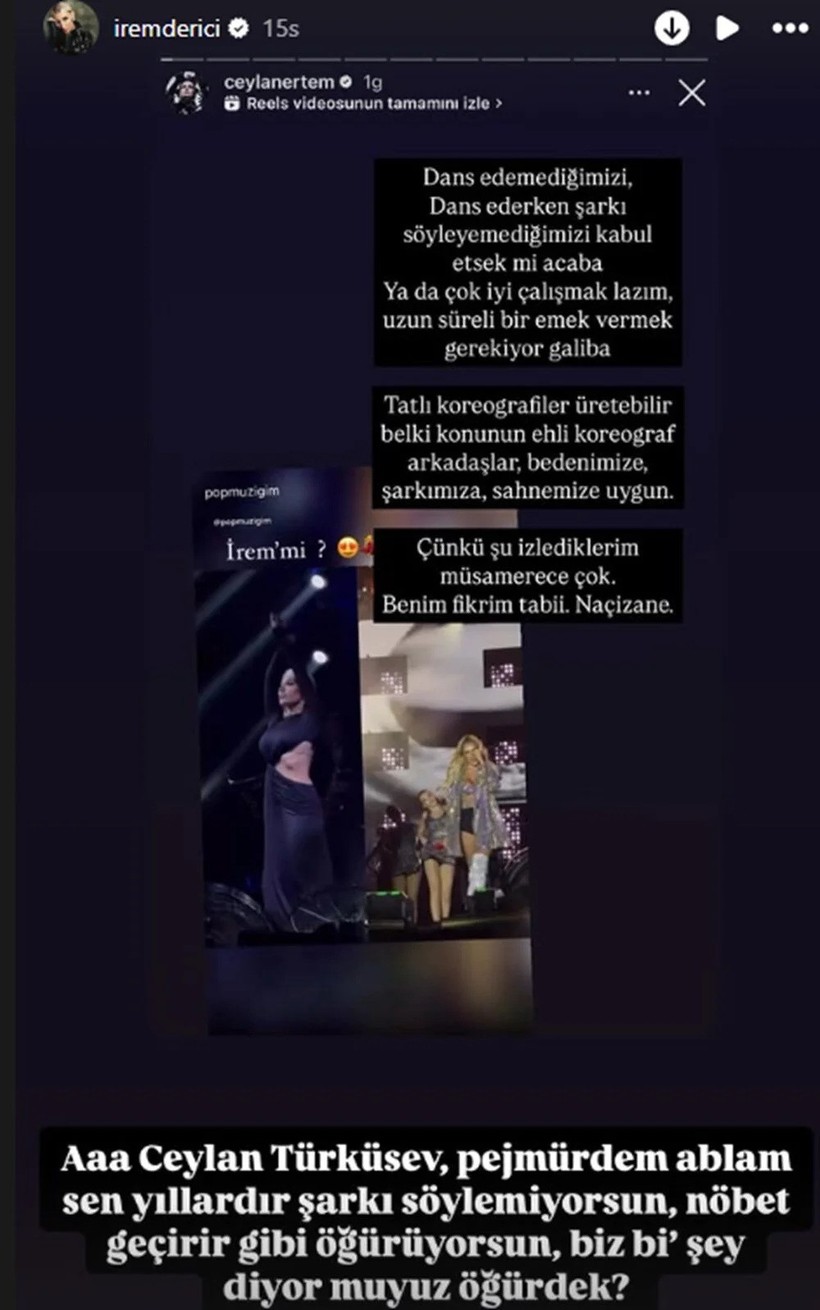 İrem Derici'den Ceylan Ertem'e sert yanıt: "Nöbet geçirir gibi öğürüyorsun..." - Resim : 1