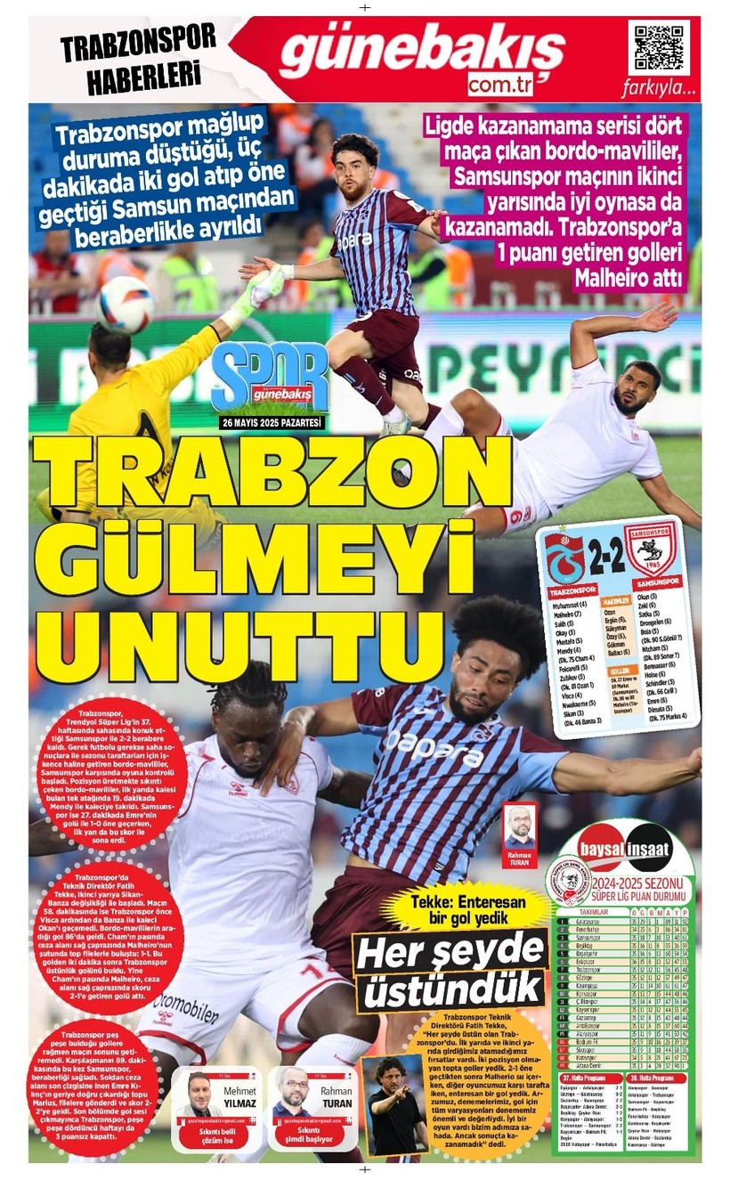 Trabzonspor gülmeyi unuttu: Yerel basın kan ağlıyor - Resim: 7