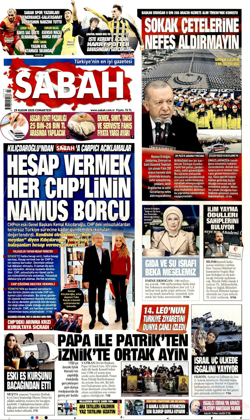 Kılıçdaroğlu Sabah'a röportaj verdi: Hodri meydan - Resim : 1