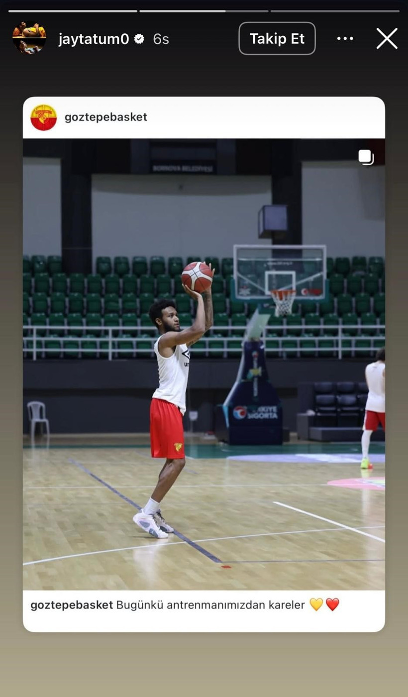 NBA yıldızı Jayson Tatum'dan sürpriz Göztepe paylaşımı - Resim : 1