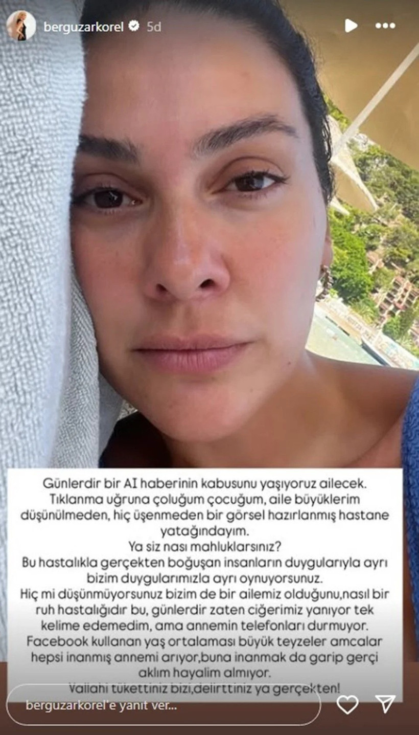 Bergüzar Korel’den yapay zeka isyanı: “Annemin telefonları durmuyor!” - Resim : 1