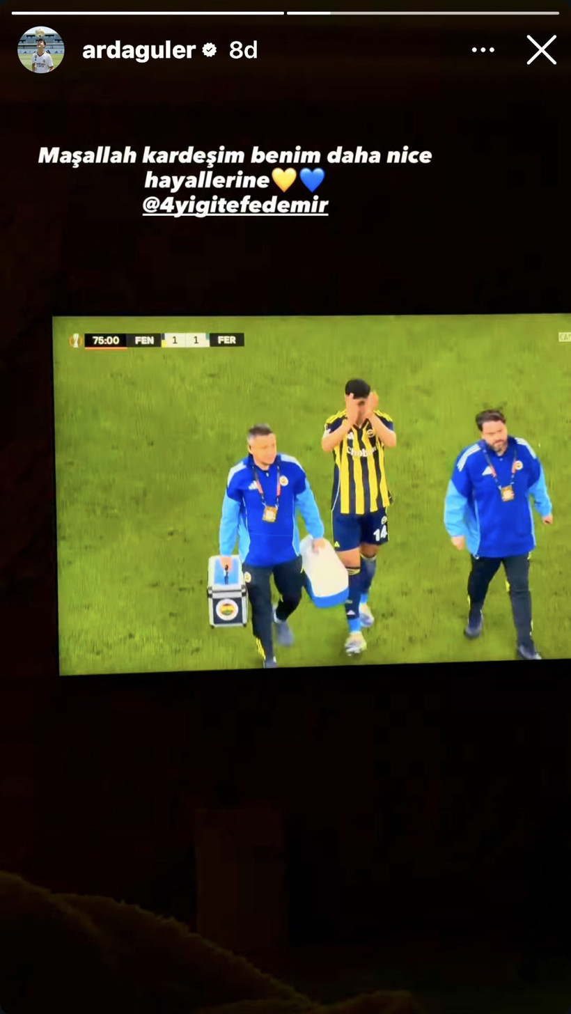 Fenerbahçe'nin genç yıldızı maça damga vurdu: Arda Güler'den mesaj - Resim : 1