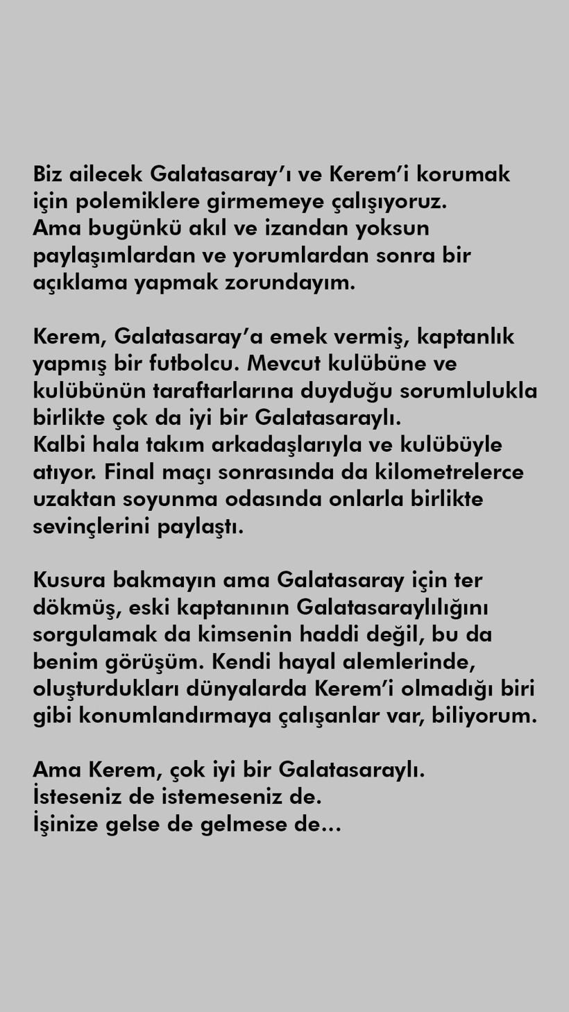 Kerem Aktürkoğlu'nun ağabeyinden Galatasaray taraftarına sert eleştiri - Resim : 1