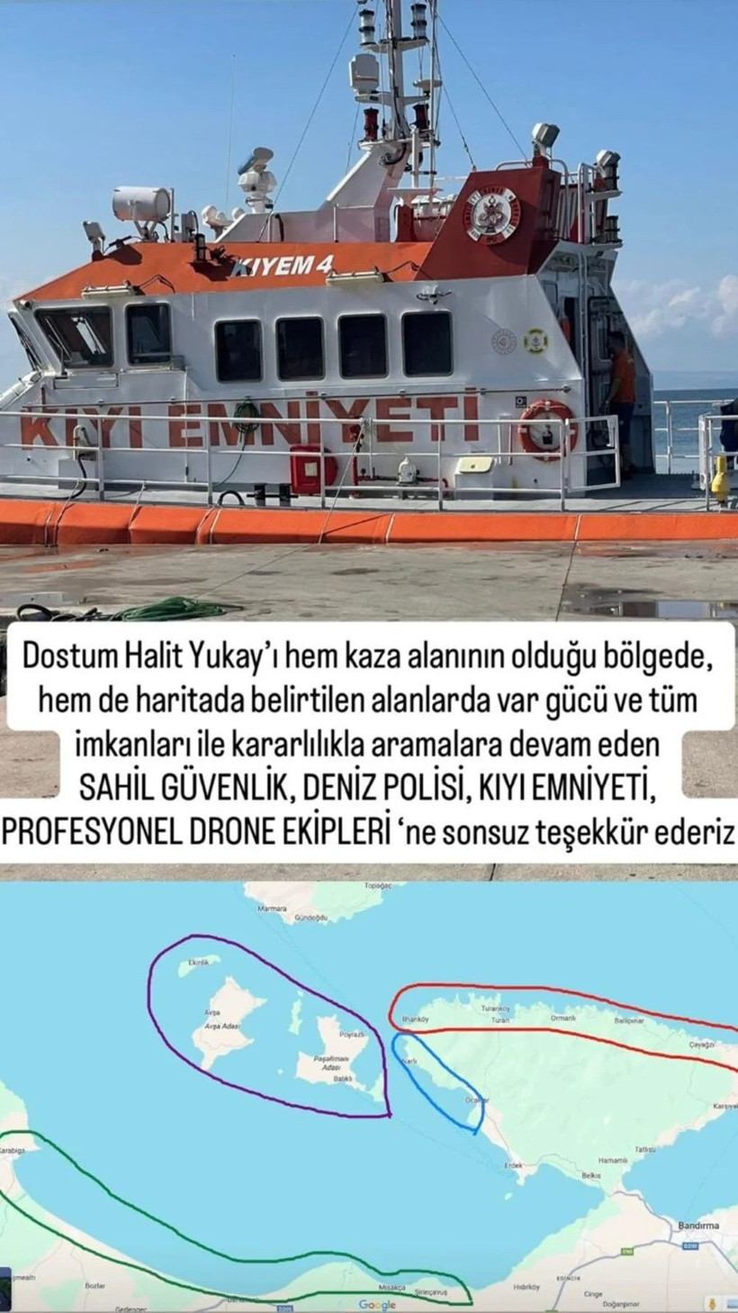 Halit Yukay'ın kaybolduğu yerde aramalar sürüyor! Kıvanç Tatlıtuğ o bölgeyi işaret etti - Resim : 1