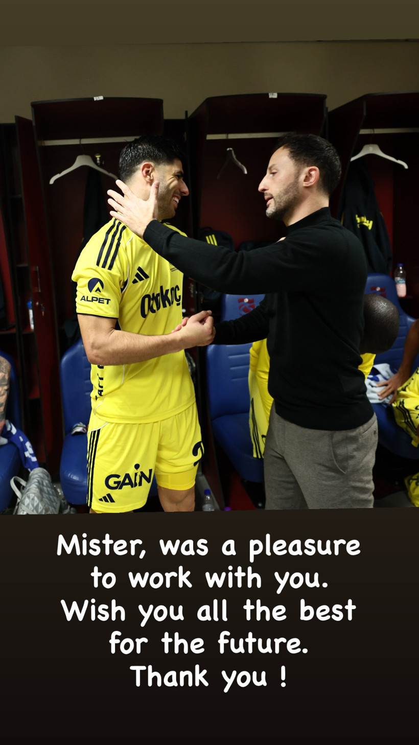 Marco Asensio'dan Domenico Tedesco paylaşımı - Resim : 1