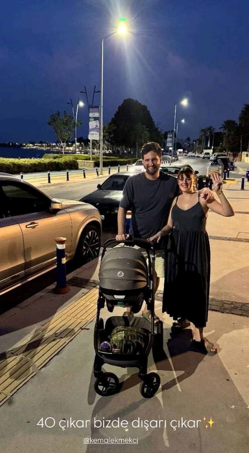 Gizem Karaca'nın kızı 40 günlük oldu: "40 çıkar, biz de dışarı çıkar" - Resim : 1