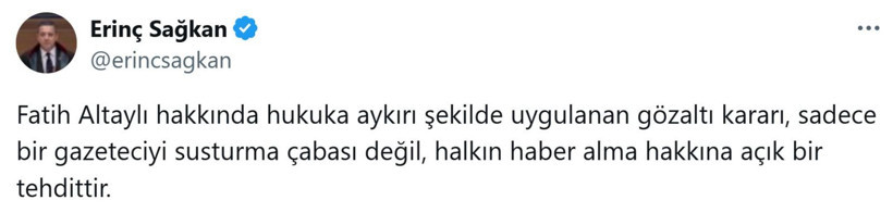 Gazeteci Fatih Altaylı'nın gözaltına alınmasına art arda tepki - Resim: 9