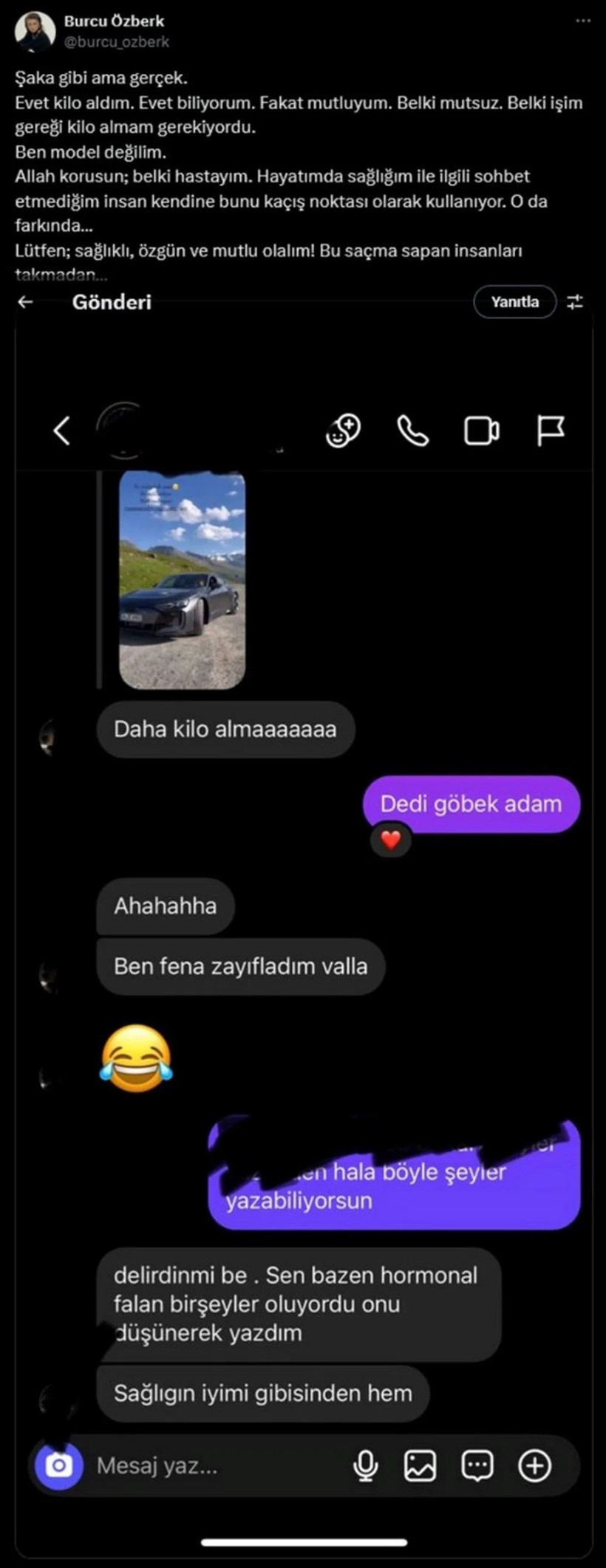 Burcu Özberk “kilo” yorumunu ifşaladı: Adeta ateş püskürdü - Resim : 1