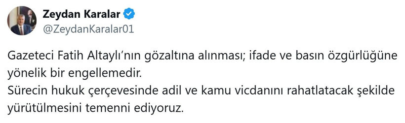 Gazeteci Fatih Altaylı'nın gözaltına alınmasına art arda tepki - Resim: 8