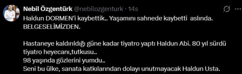 Ünlü isimlerden Haldun Dormen'e veda - Resim: 1