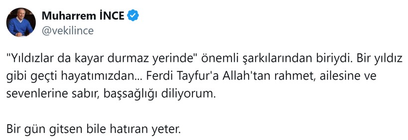 Ferdi Tayfur için taziye mesajları - Resim: 6