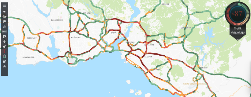 İstanbul'da harita kırmızıya döndü - Resim : 1