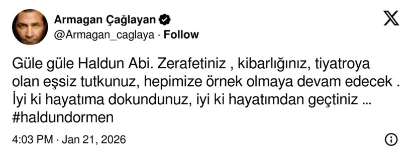 Ünlü isimlerden Haldun Dormen'e veda - Resim: 5