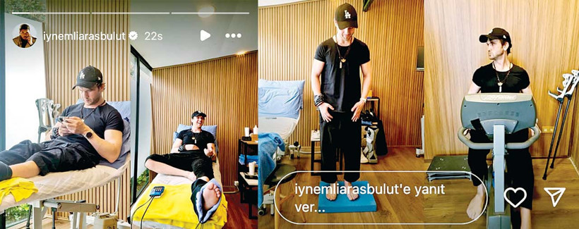 Sette ayağı kırılan Aras çabuk ayaklandı - Resim : 1