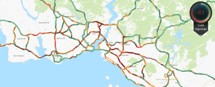 İstanbul’da trafik felç oldu - Resim : 1