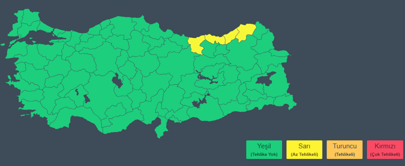 Meteoroloji'den 4 ile sarı kodlu uyarı - Resim : 2