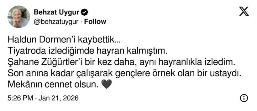 Ünlü isimlerden Haldun Dormen'e veda - Resim: 8