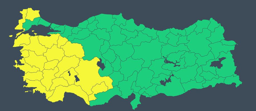 Sağanak ve fırtınaya dikkat! 20 ile sarı kodlu uyarı - Resim : 2