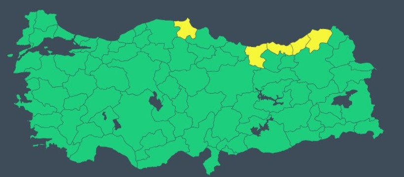 Meteoroloji'den beş ile sarı kodlu uyarı - Resim : 1