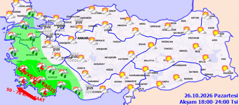 Meteoroloji'den sarı ve turuncu kodlu uyarı geldi. Ege’de gökyüzü kararıyor - Resim : 4