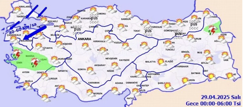 İstanbul'da fırtına alarmı: Meteoroloji ve valilik saat vererek uyardı, 'şiddeti artacak' - Resim : 2