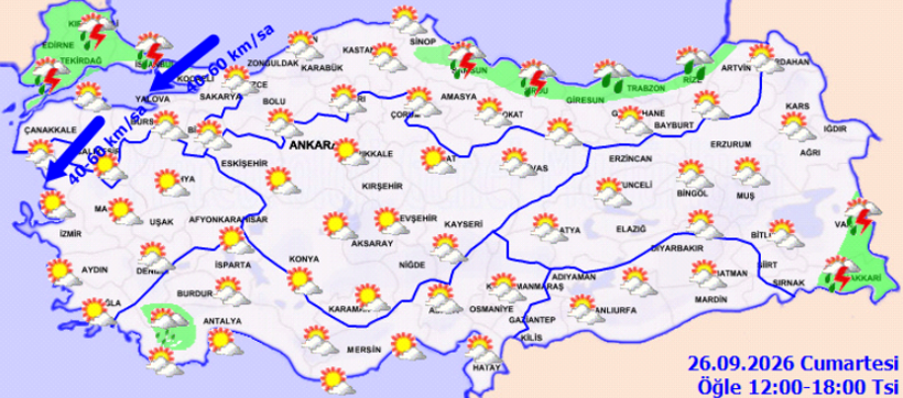 Uyarı &uuml;st&uuml;ne uyarı yapıldı. Bu akşam başlayacak r&uuml;zgarla aralıksız yağacak - Resim : 3