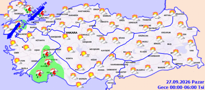 Uyarı &uuml;st&uuml;ne uyarı yapıldı. Bu akşam başlayacak r&uuml;zgarla aralıksız yağacak - Resim : 5