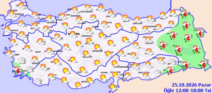 İstanbul için alarm. Kuvvetli sağanak geliyor. Tarih verildi - Resim : 3