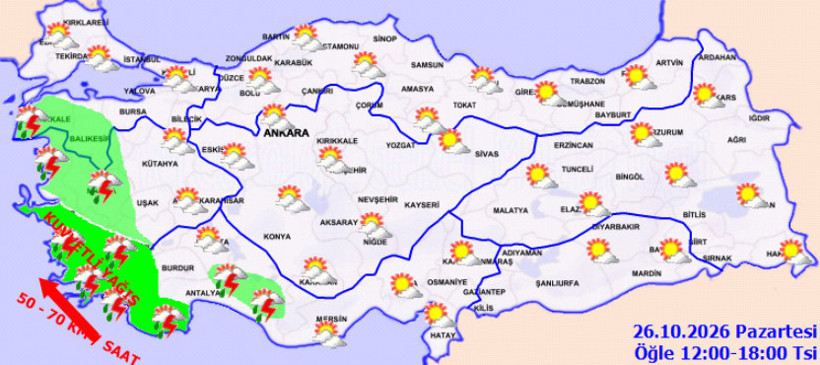 Meteoroloji'den sarı ve turuncu kodlu uyarı geldi. Ege’de gökyüzü kararıyor - Resim : 2