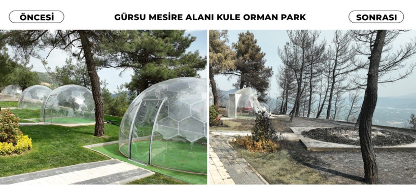 Öncesi-sonrası: Bursa kül oldu - Resim: 2