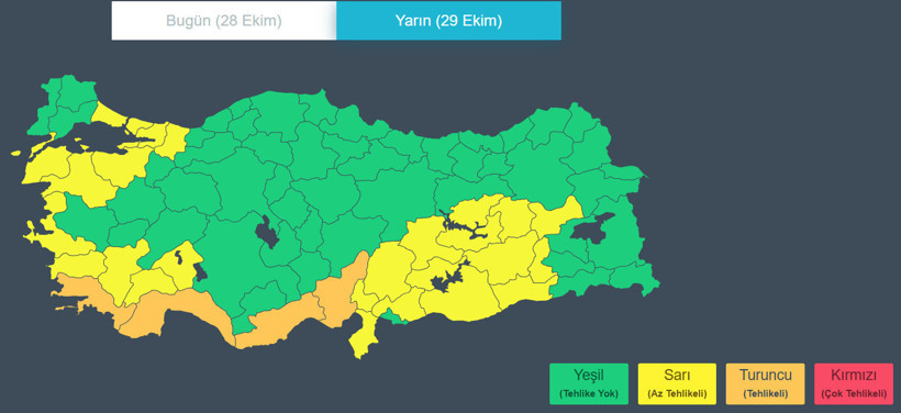 Meteoroloji'den 24 saatlik sağanak yağış uyarısı. İstanbul dahil tüm şehirlerde yağacak - Resim : 6
