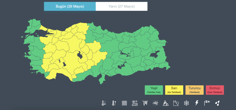 Meteoroloji Ankara ve İstanbul için saat verip uyardı: Çamur yağacak - Resim : 1