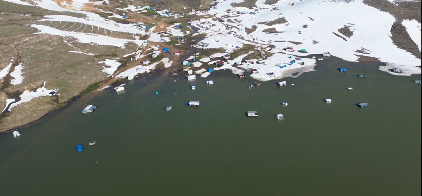 Erciyes eridi, çadırlar su altında kaldı - Resim: 2